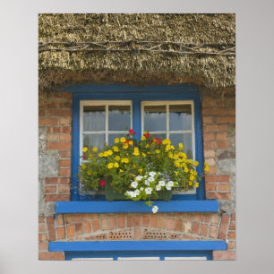 Poster Cabana de colmo, Adare, Condado de Limerick,