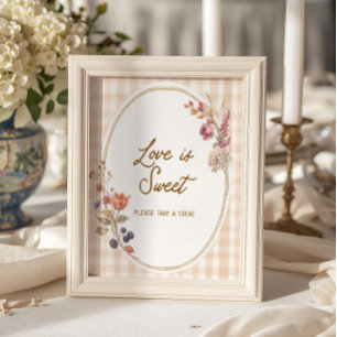 Poster Cabana de Fall in Love Xadrez Amor é Doce