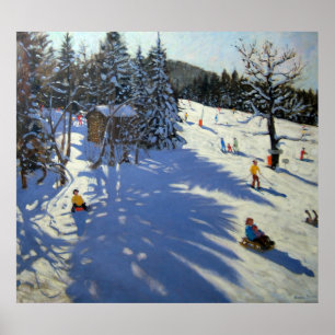 Póster Cabana Morzine da montanha