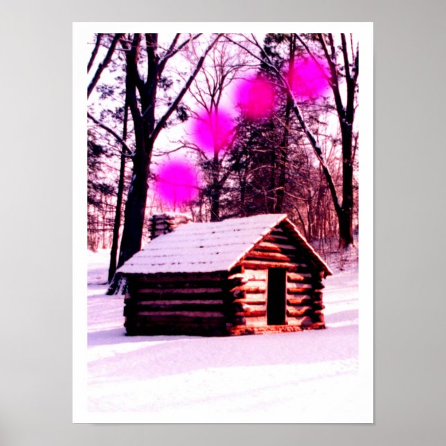 Póster Cabana no bosque (Frente)