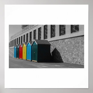Póster Cabanas da praia de Bornemouth