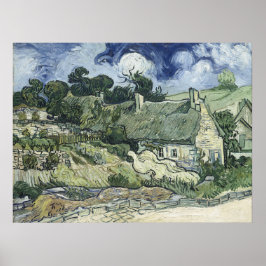 Poster Cabanas de Cordeville, Vincent van Gogh