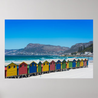 Poster Cabanas de praia em Muizenberg, Cidade do Cabo