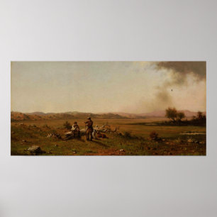 Poster Cabeça - Caçadores Descansando 1863