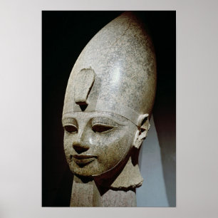 Póster Cabeça coloosal de Amenhotep III, de al-Qurnah