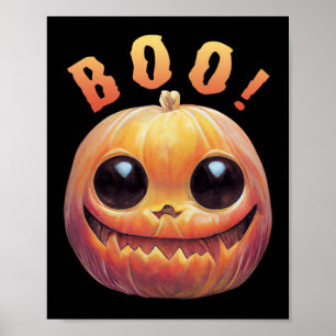 Poster Cabeça De Abóbora De Abóbora De Halloween Credora
