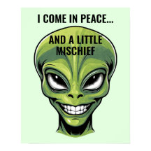 Cabeça de Alienígena Verde