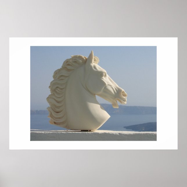 Poster Cabeça de cavalo marble (Frente)