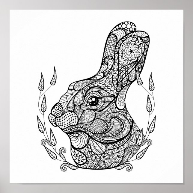 Poster Cabeça De Coelho Inspirada Na Verdadeira 2 (Frente)