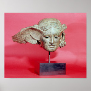 Póster Cabeça de Hypnos, cópia de um original Hellenist
