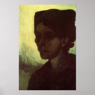 Póster Cabeça de Jovem Camponesa por Vincent van Gogh