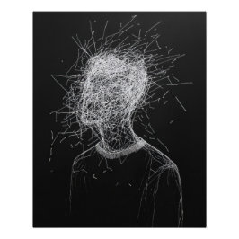 Póster Cabeça de linha Rasgar Poster