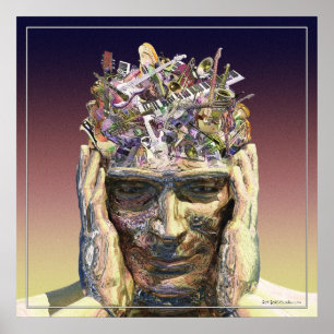 Poster Cabeça de Música