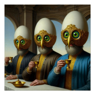 Póster Cabeça de ovo