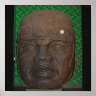 Poster Cabeça de pedra gigante