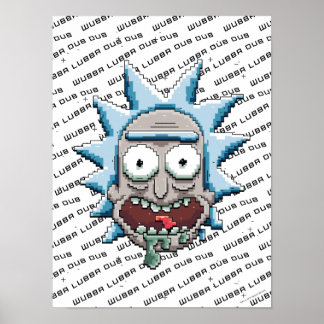 Poster Cabeça de Soltar do Rick Pixelverso