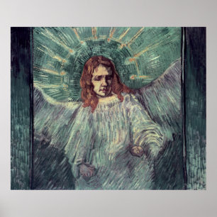 Póster Cabeça de um anjo, após Rembrandt, 1889