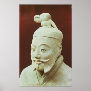 Póster Cabeça de um guerreiro, exército do Terracotta