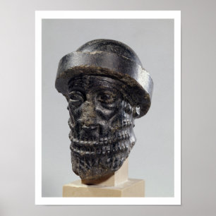 Poster Cabeça de um rei, possivelmente Hammurabi, rei de