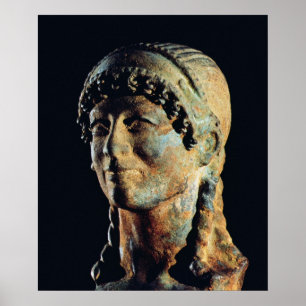 Póster Cabeça de uma mulher de Etruscan