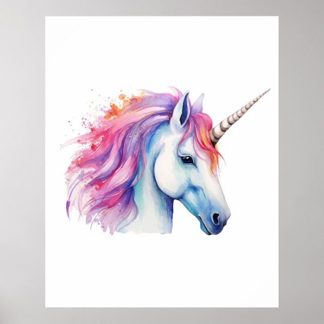 Poster Cabeça de Unicórnio (Frente)