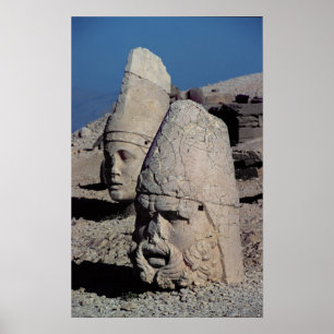 Póster Cabeça de Zeus-Oromandes e uma deusa