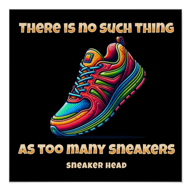 Póster Cabeça do neaker (Frente)