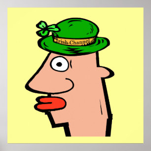 Póster Cabeça irlandesa do canal