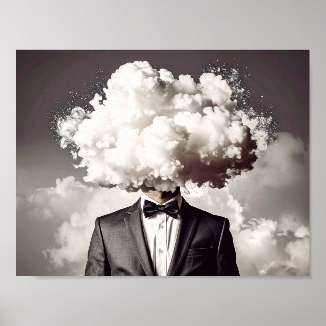 Poster Cabeça nas nuvens (Frente)