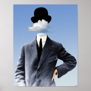 Póster "Cabeça Nas Nuvens"
