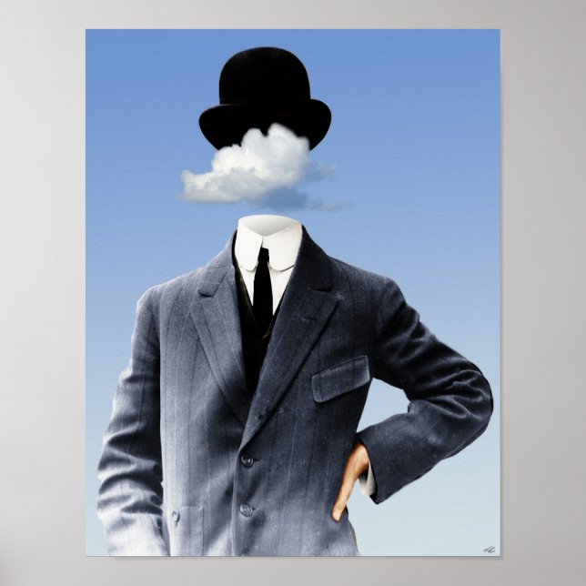 Póster "Cabeça Nas Nuvens" (Frente)