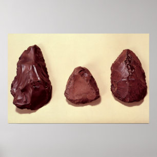 Póster Cabeças de machado do sílex
