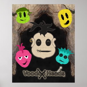 Póster Cabeças Voodoo ~ Caverna