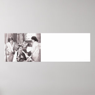 Poster Cabeleireiro retro do divertimento