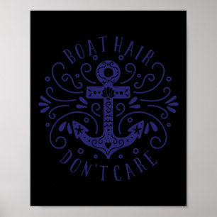 Poster Cabelo de Barco Não Liga Âncora Barco Mar Oceano D