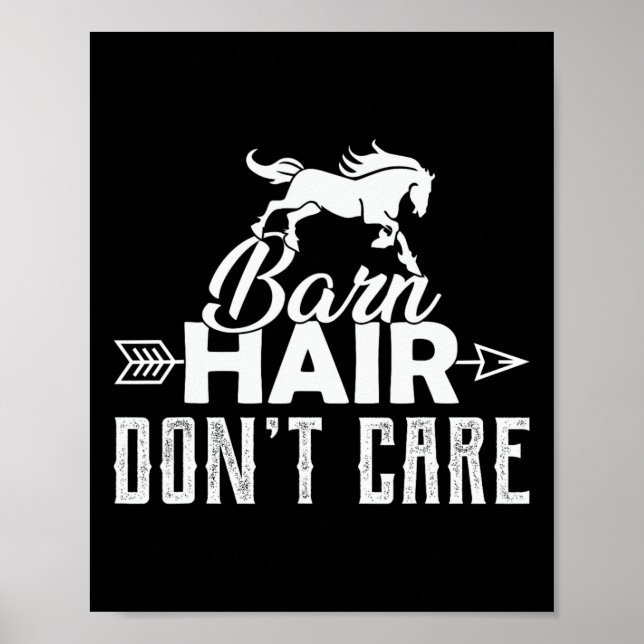 Poster Cabelo do celeiro Não Se Importa Com Cavalo Cavale (Frente)