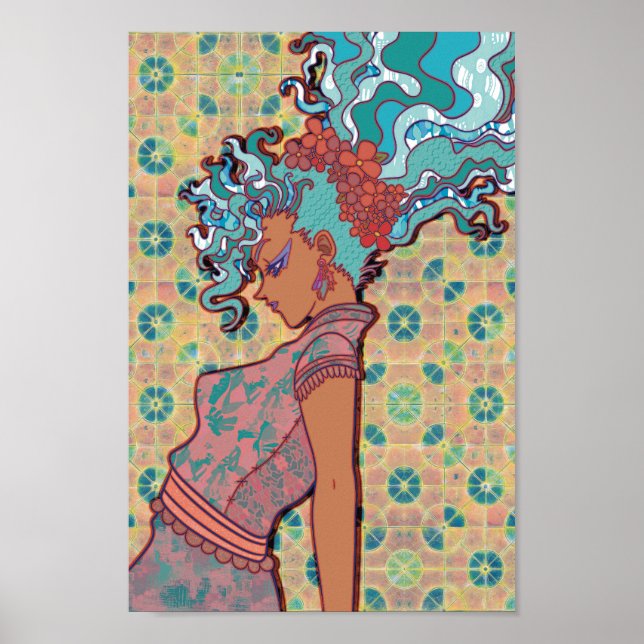 Poster Cabelo Flutuante (Frente)