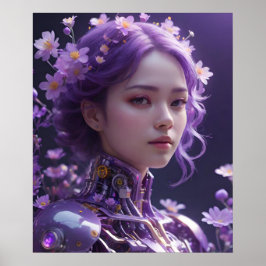 Poster Cabelo lavanda