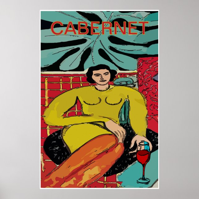 Poster Cabernet Doméstica, Vinho (Frente)
