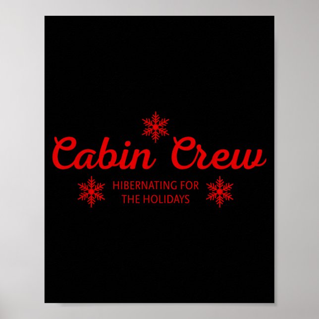Poster Cabin Crew Christmas Pjs Family Christmas Pajamas  (Frente)