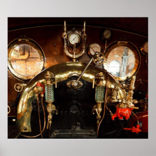 Poster Cabina do motor a vapor