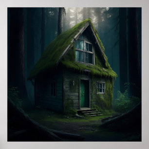 Poster Cabine abandonada no bosque