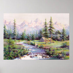 Poster CABINE da MONTANHA por SHARON SHARPE