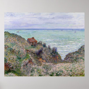 Poster Cabine de Claude Monet do relógio da alfândega