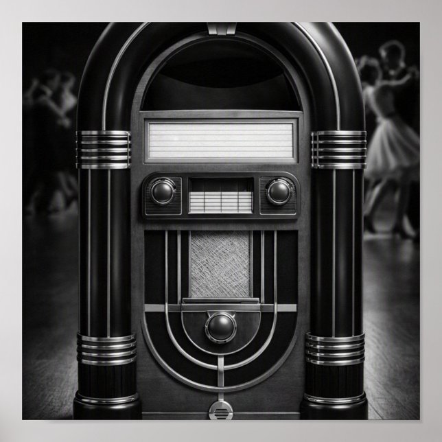 Poster Cabine de música (“Where every tune sparks a memory.”)
