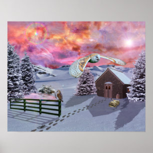 Póster Cabine na neve