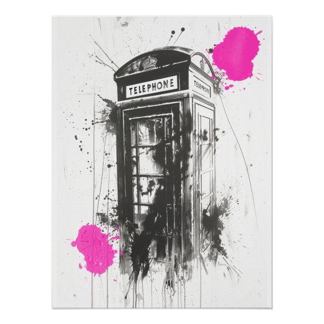 Póster Cabine telefônica (Frente)