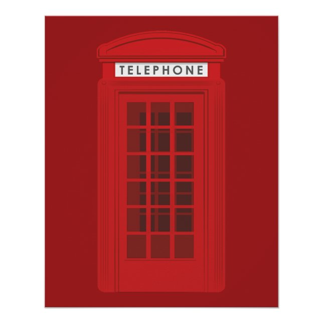 Póster Cabine Telefônica (Frente)