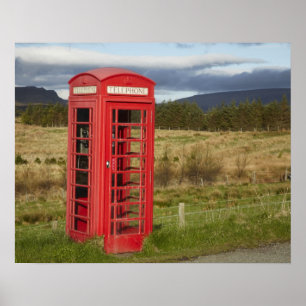 Póster Cabine Telefônica Pública, Ellishadder, perto de S