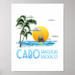 Poster Cabo de navegação tropical San Lucas México